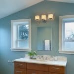 Craftsman Moldings in the bathroom