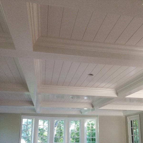 Coffered Ceiling with V-Groove - WindsorONE