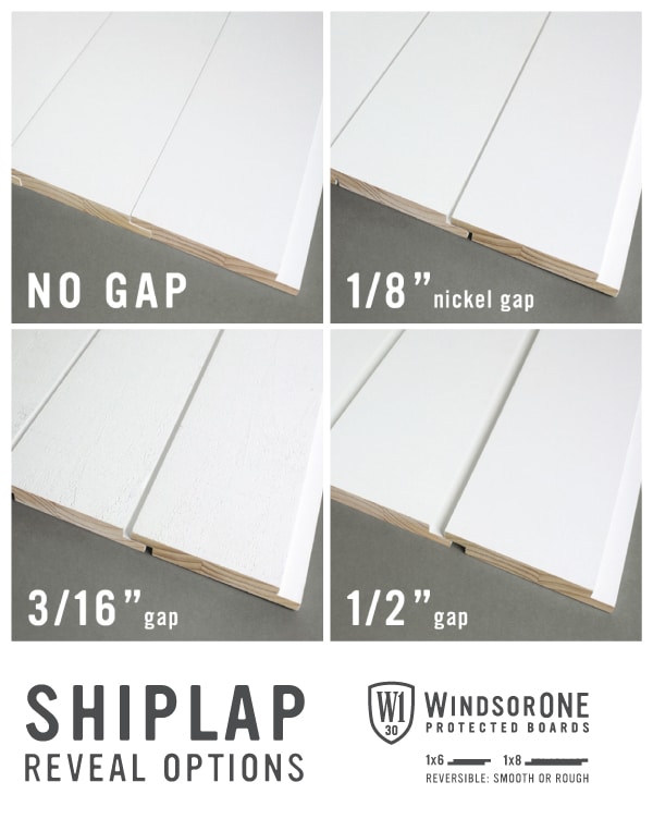 Shiplap Reveal Options