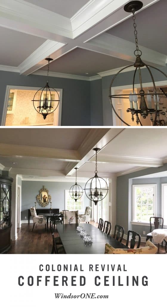 Colonial Revival Coffered Ceiling WindsorONE