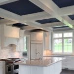 Bold Coffered Ceiling in the Kitchen