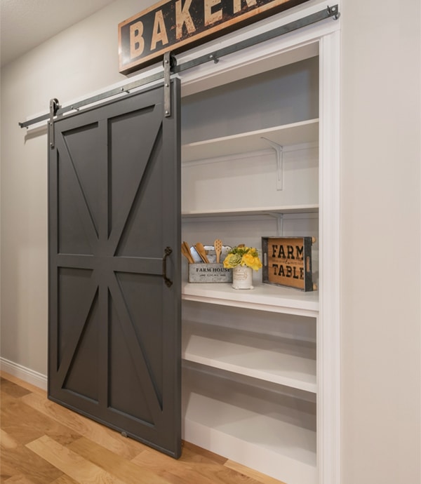 Barn Door Kitchen Pantry - WindsorONE