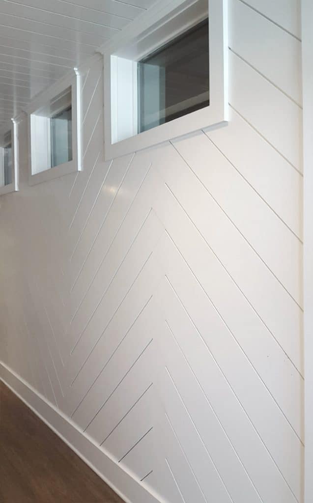 Herringbone Shiplap in the Showroom WindsorONE