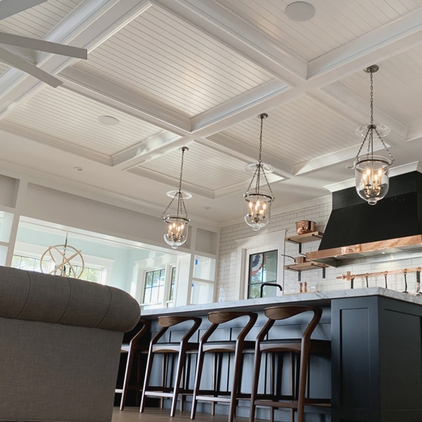 Coffered Ceiling With Beadboard In The