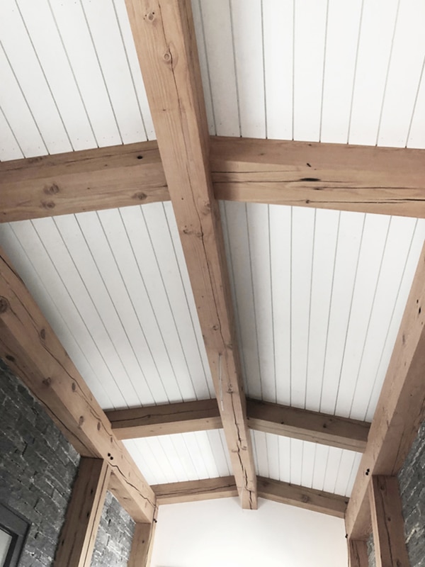 High Ceiling With Shiplap And Rustic