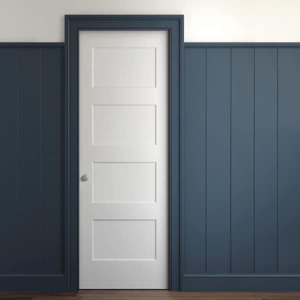 Greek Revival & V-Groove in Navy Blue