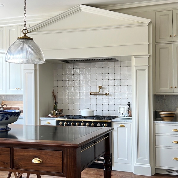Greek Revival Pediment Range Hood
