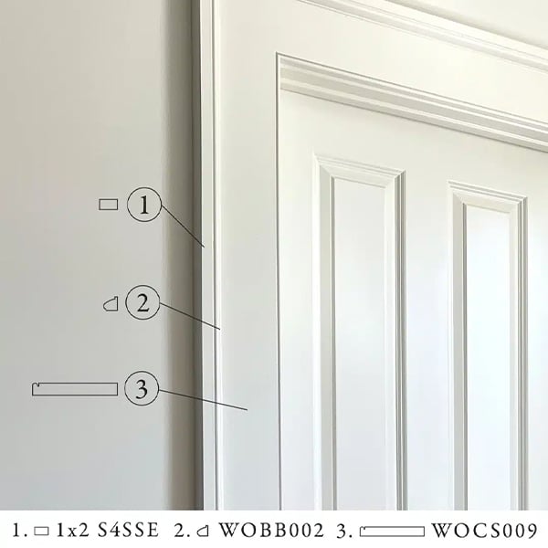 Greek Revival Beaded Casing Detail