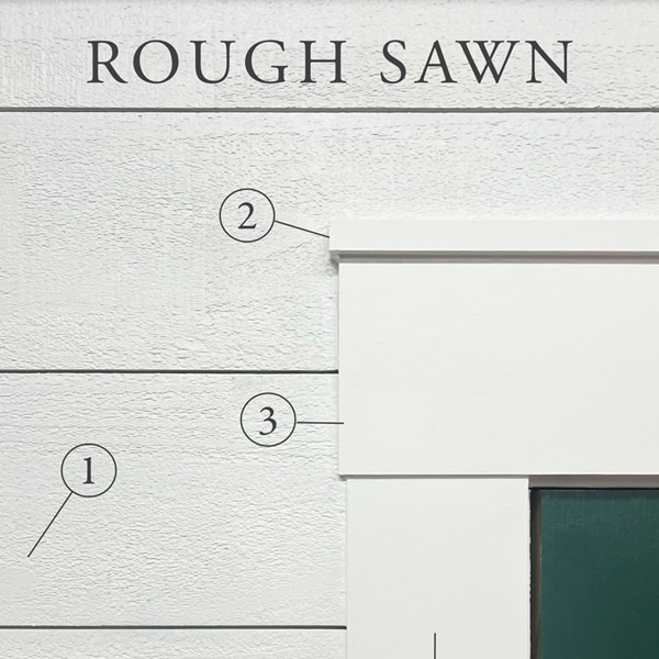 S4S Craftsman and Rough Sawn Side of Shiplap