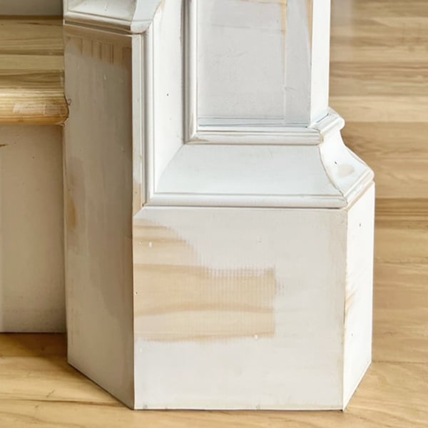 Classical Colonial Base Molding Around Newel Post