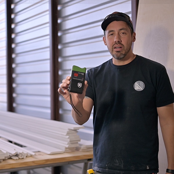 Richard McMurray explaining why a Moisture Meter is a must when installing wood