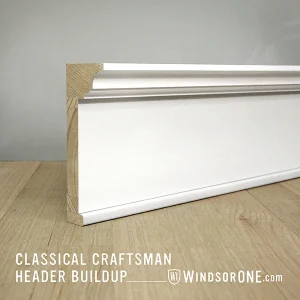 Classical Craftsman Header - WOHC001, 1x5 S4SSE, WOST001 by WindsorONE