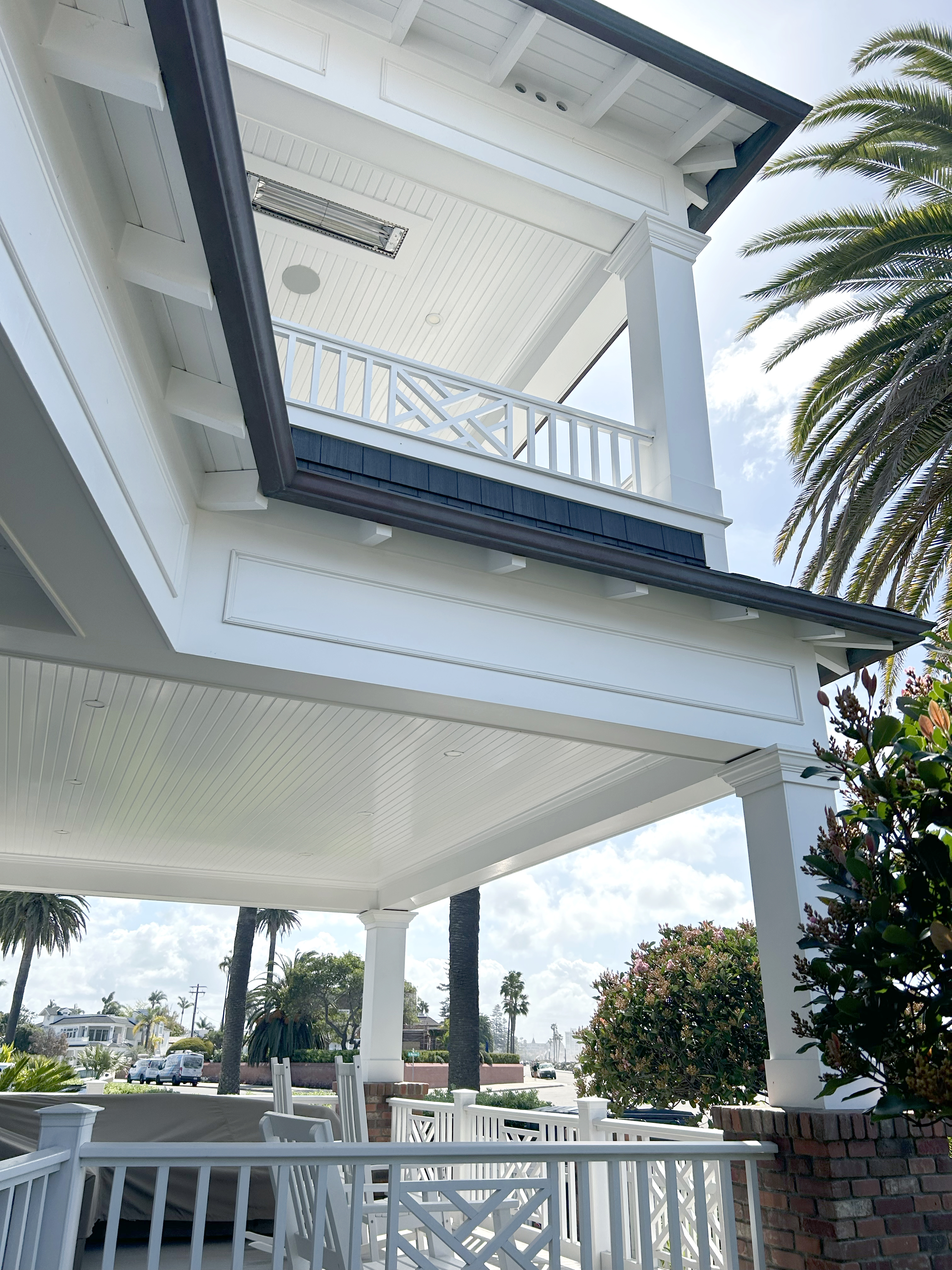 Beadboard porch ceiling