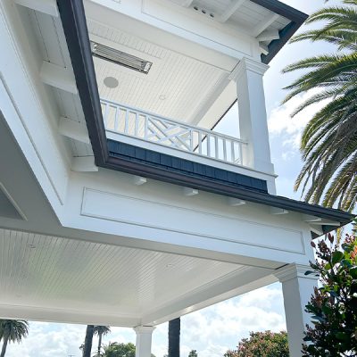 Coastal Exterior Beadboard Porch