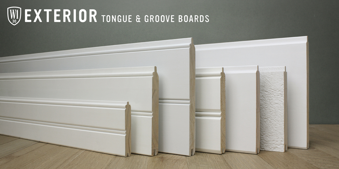 Row of Protected Exterior Tongue and groove products by WindsorONE