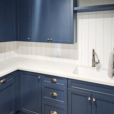 Kitchen Shiplap Backsplash