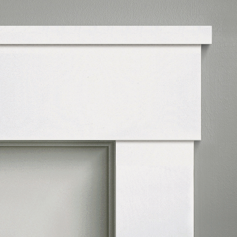 Casing corner of S4S Craftsman with Flat Stock Moldings trim