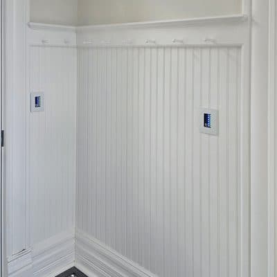 Timeless Wainscoting with Hooks