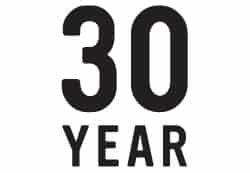 Icon that says 30 year for the warranty