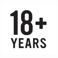18_plus_year icon that says 18+ years