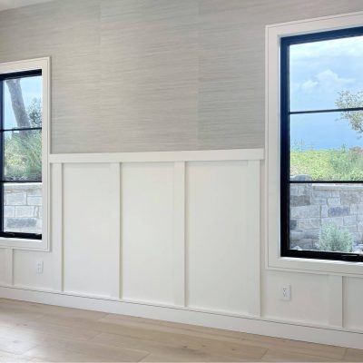 The Simple Clean Lines of Flat Stock Moldings and Wainscoting