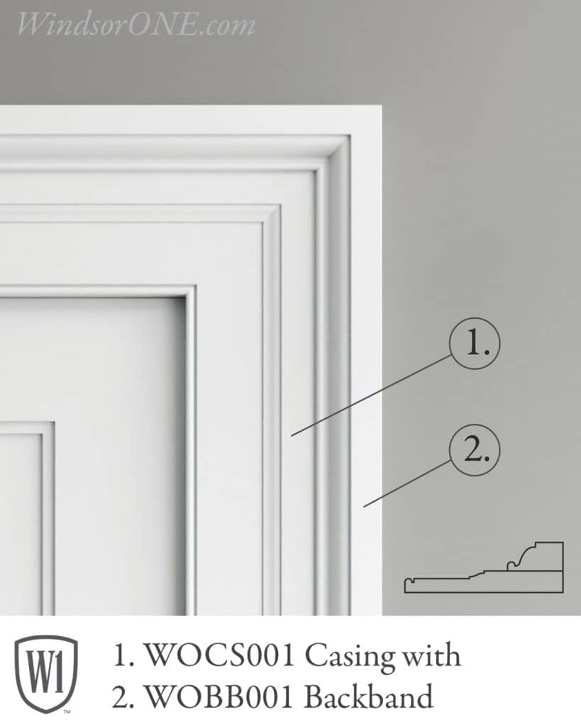 Classical Colonial Buildup with casing and backband. Bold molding details from the 1700s