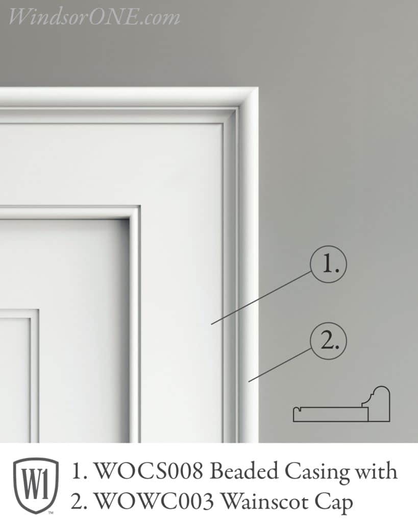 Beaded and bullnose casing molding